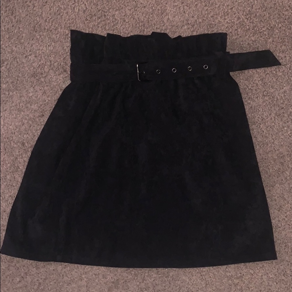 LUSH corduroy paper bag skirt NWT